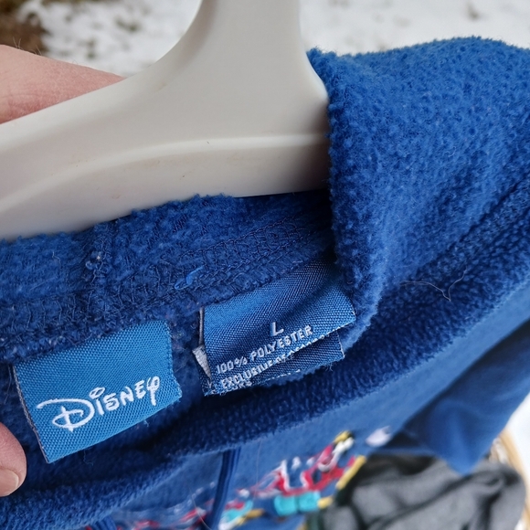 Disney The Original Crew Fleece Hooded Pullover‎ Sweatshirt Mickey Donald Goofy - Picture 4 of 5